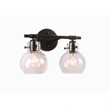 Modern Black Dome-Shaped Bathroom Vanity Light